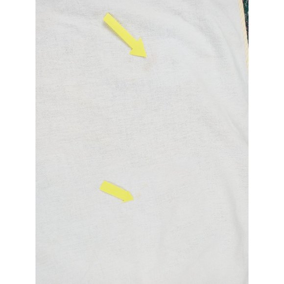 Vintage Baby Blanket Poodle Yellow Cotton French Knot Embroidered Handmade 50s - Picture 10 of 10